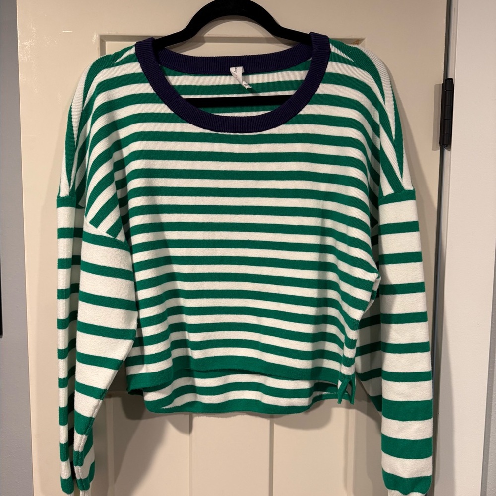 Daily Practice by Anthropology Collegiate cropped sweater